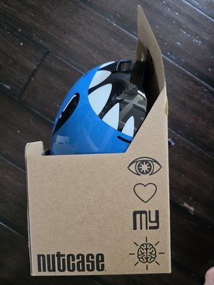 Nutcase Helmets Youth Blue Jaws Helmet 20.5'' - 22'' Reflective Magnetic Closure 
