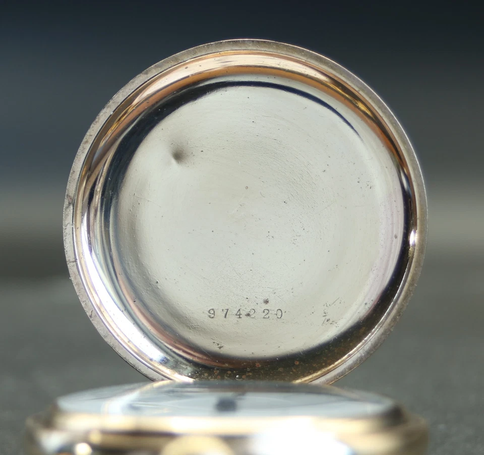 Antique Waltham 17J  Gold Filled Full Hunter Pocket Watch, Chain, Box,  Serviced - Image 4 of 4