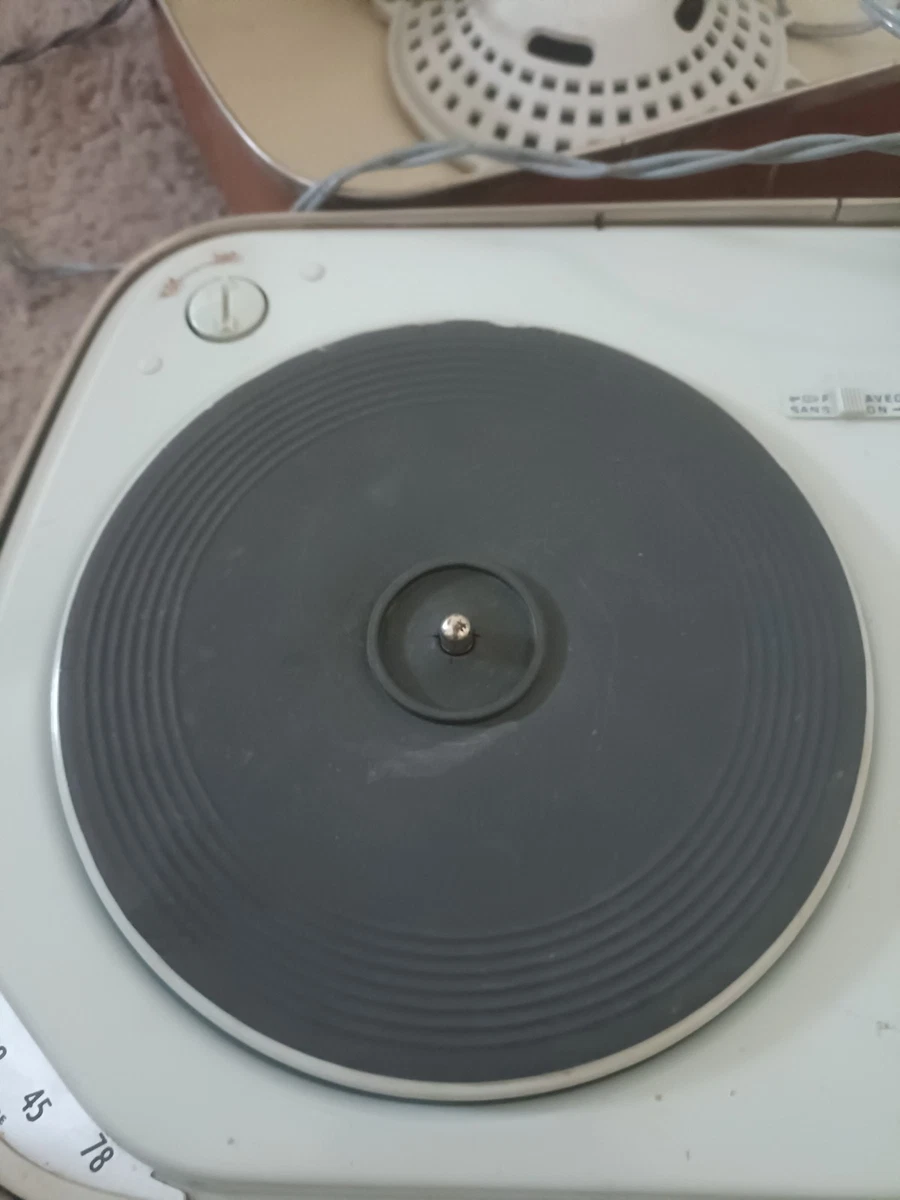 TEPPAZ CLEO Tourne-disques 4 vitesses 16/33/45/78 Tours Marron/Blanc