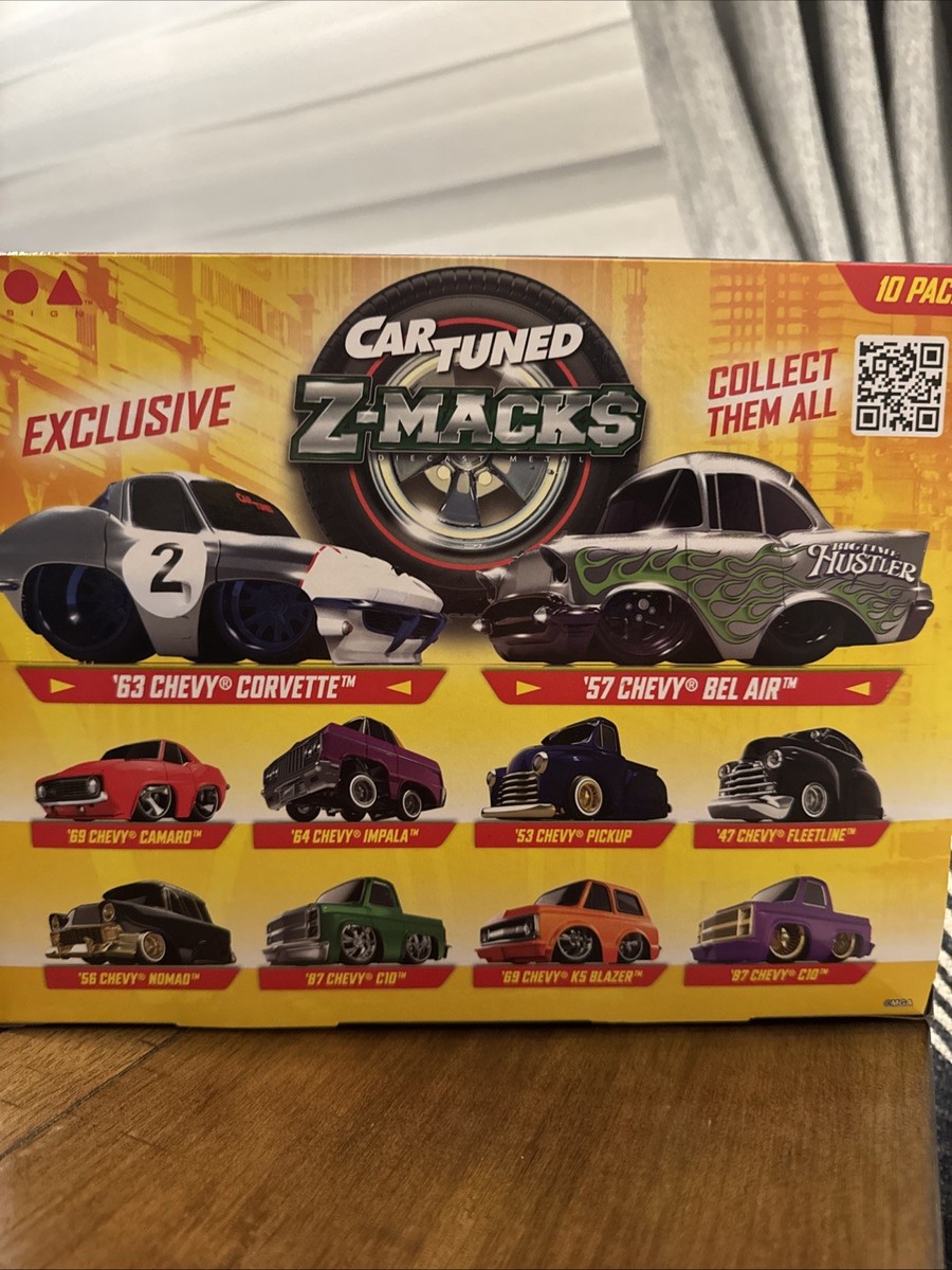 Car Tuned Z-Macks 10 Pack Diecast Metal Cars W/Exclusive Purple