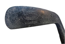 Antique Wilsonar Venida Junior Mid Iron Golf Club Original Hickory Shaft Leather