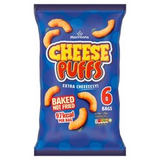 Morrisons Cheese Puffs 6 x 19g