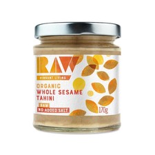 Raw Health Organic Whole Sesame Tahini - 170g Pack of 3