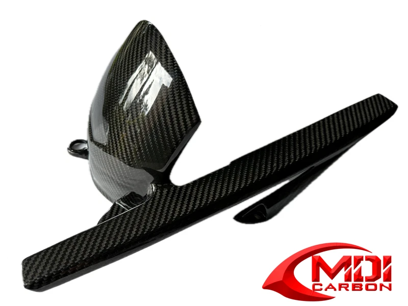 Abrazadera guardabarros trasero de fibra de carbono KTM con protector de cadena Supermoto 990 08-10/950 05 Foto 2 de 3