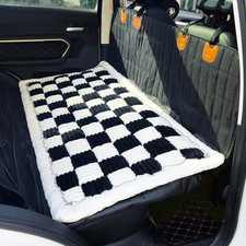 Backseat Pet Bed Mat, Truck Plaid Dog Bed for Car Back Seat, Deluxe Dog Seat Cov