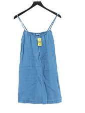 Mango A-Line Midi Dress M in Blue