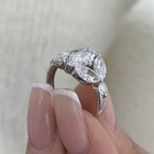 2.8ct Marquise Fashion Ring White Gold 14K Labcreated Diamond F/VS — photo 2