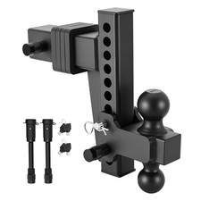 2.5" Adjustable Trailer Hitch w/ 2"  2-5/16" Balls 28,000 lb 8" Drop