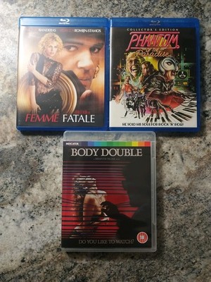 Femme Fatale Phantom Of The Paradise & Body Double Blu Ray Lot Brian De Palma