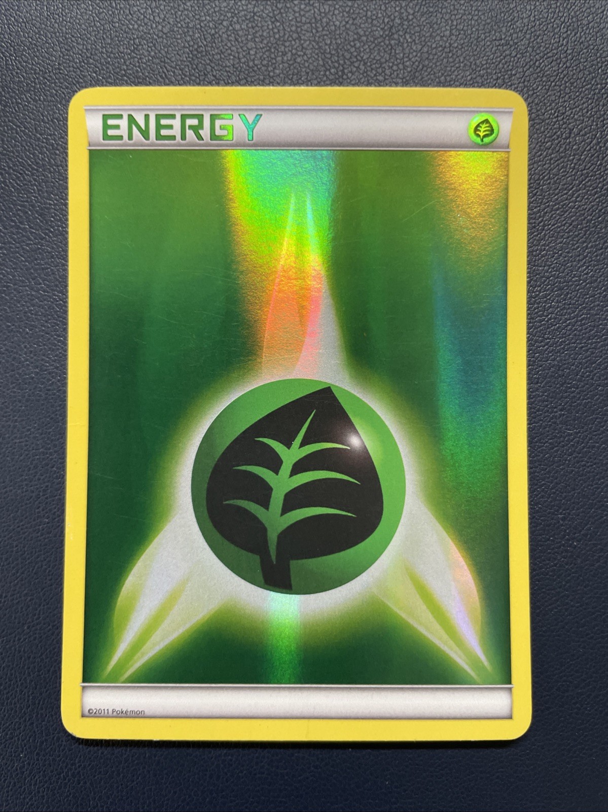1x Grass Energy 2011 Unnumbered Pokemon Black & White Era Reverse Holo Card MP