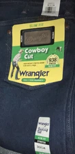 30x34 Wrangler Cowboy Cut Slim Fit 