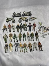 Lanard The Corps Lot of 29 Military Figures Motorcycle Weapons Accsessories