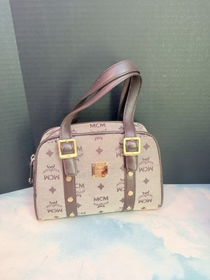 #ad MCM Satchel Small Size Brown $250.00