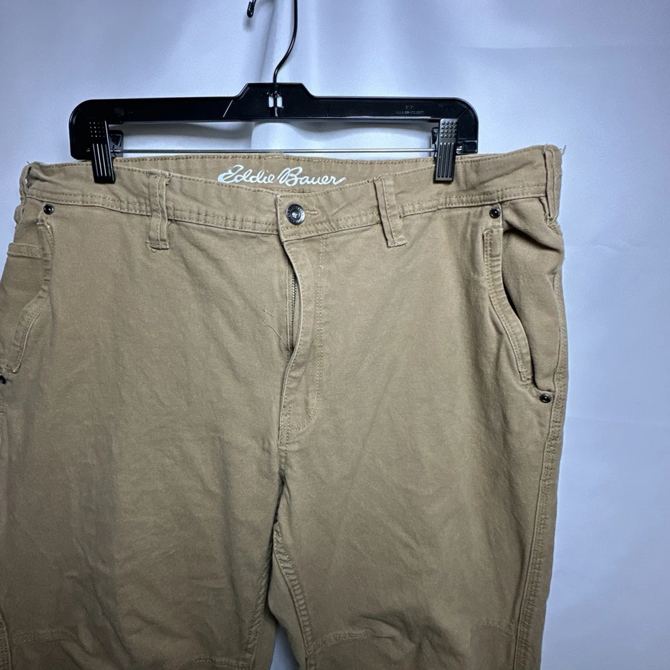 Eddie Bauer Mens Relaxed Fit Pants Stretch Hiking Utility Tan 40X32 #886 - Image 2 of 4