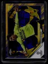 2021-22 Topps Chrome UEFA Donyell Malen #34 Purple & Gold Starball Refractor