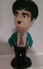 VTG 17" Esco Oliver Hardy Chalkware Figure Statue Chalk Ware 1971 Laurel & Hardy