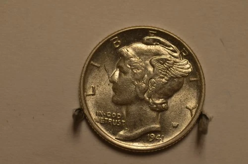 1941-P Mercury Dime BU/UNC 90% Silver Item # 6869