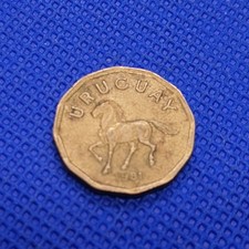 URUGUAY 10 centimos coin 1981 KM#66 N2669 FREE P&P