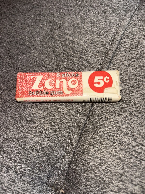 Zeno Bubble Gum Vintage 5 Cents 