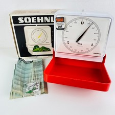 Original Soehnle Wandwaage Küchenwaage Hängende Waage 3kg Rot Weiß Neuwertig
