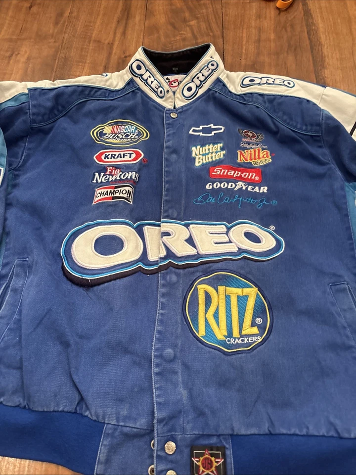 JH Designs Chase Dale Earnhardt Jr Oreo Ritz Винтажная Куртка Nascar Серия 3XL Busch - Изображение 2 из 4