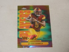 2025 Topps Chrome Power Players Pink Refractor #3 Jayden Daniels 062/250