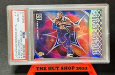 Lebron James 2019-20 Panini Optic Fantasy Stars Blue Prizm /85 PSA 10 #14 Lakers