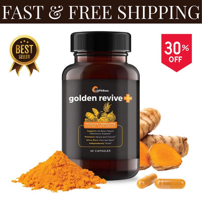UpWellness Golden Revive + Joint Support Supplement Featuring Turmeric US
