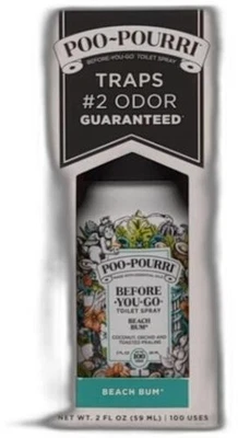Poo-pourri Before-you-go Toilet Spray, Beach Bum, 2 Fl Oz, Up To 100 Uses