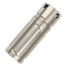 Titanium Pill Storage Case Bottle Holder Keychain Medicine Capsule Container