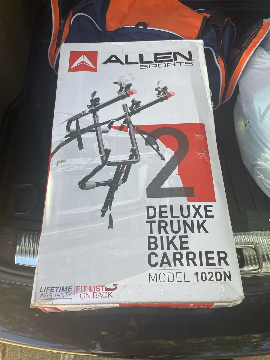 Allen sports deluxe trunk mounted bike rack carrier sale