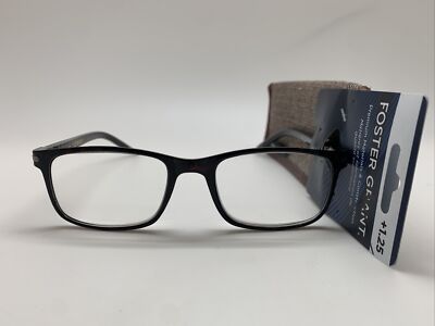 D254  FOSTER GRANT PREMIUM 1.25 COLE TOR W/CASE Readers READING GLASSES