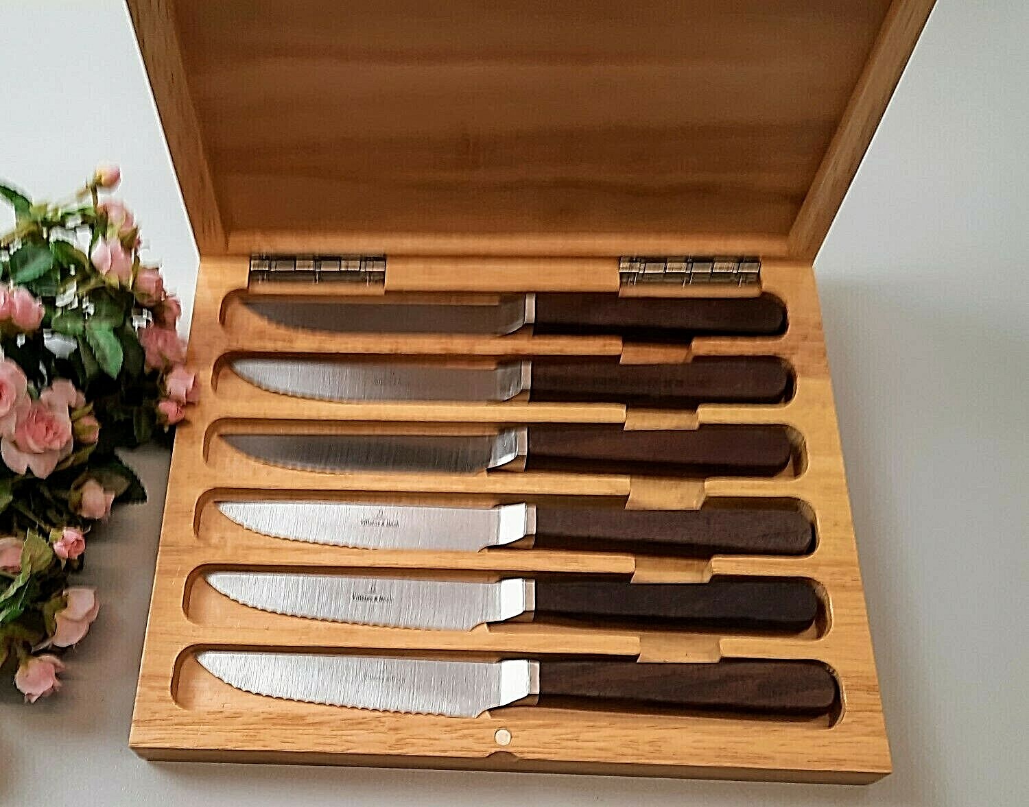 6er Set Villeroy & Boch TEXAS Steakmesser Pizzamesser ca. 23,5cm NEU V