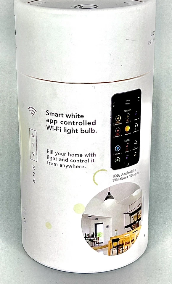 LIFX Mini White (A19) Wi-Fi Smart LED Bulb, Dimmable Warm White No Hub Required - Image 3 of 4