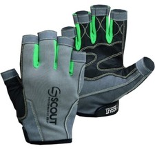 Sailing Gloves Kayaking Fishing Glove with Grippy Palm Spandex Rope Scout NEW