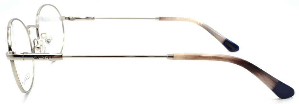 Armação de óculos ópticos GANT GA 3187 010 prata brilhante redonda metal 51-19-140 RX - Imagem 3 de 4