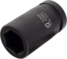 Sunex 533MD 1" Drive 33mm Deep Impact Socket 3.5" Long