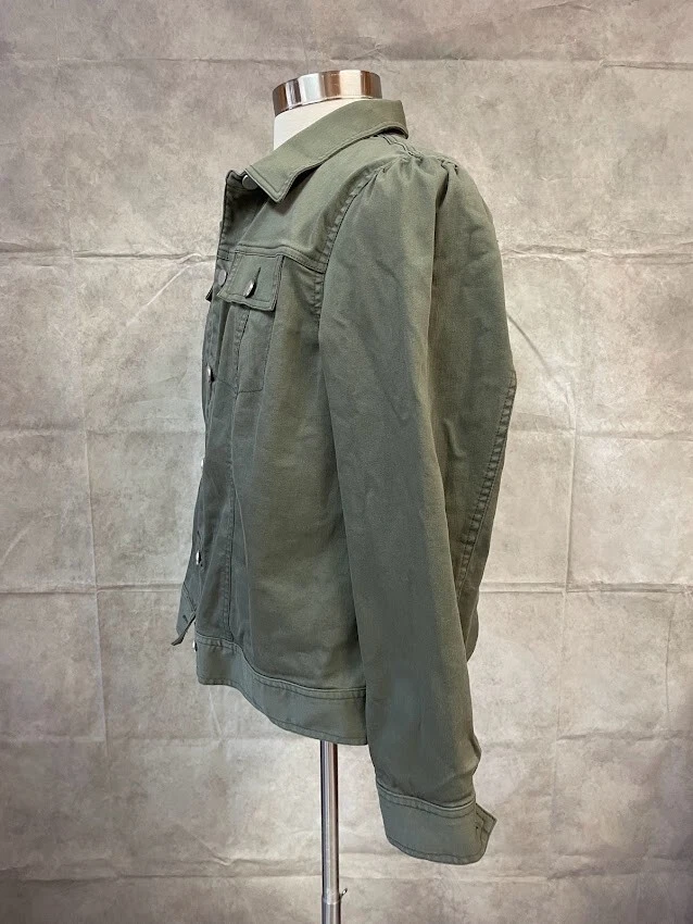 Chaqueta vaquera Allison Daley para mujer verde caqui talla L Foto 2 de 4