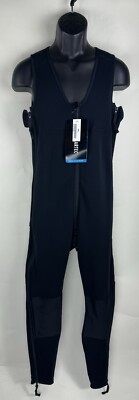 Power-Stretch Mid-Weight COLD WEATHER Rainbow Drop-Seat Overalls Black SMALL REG