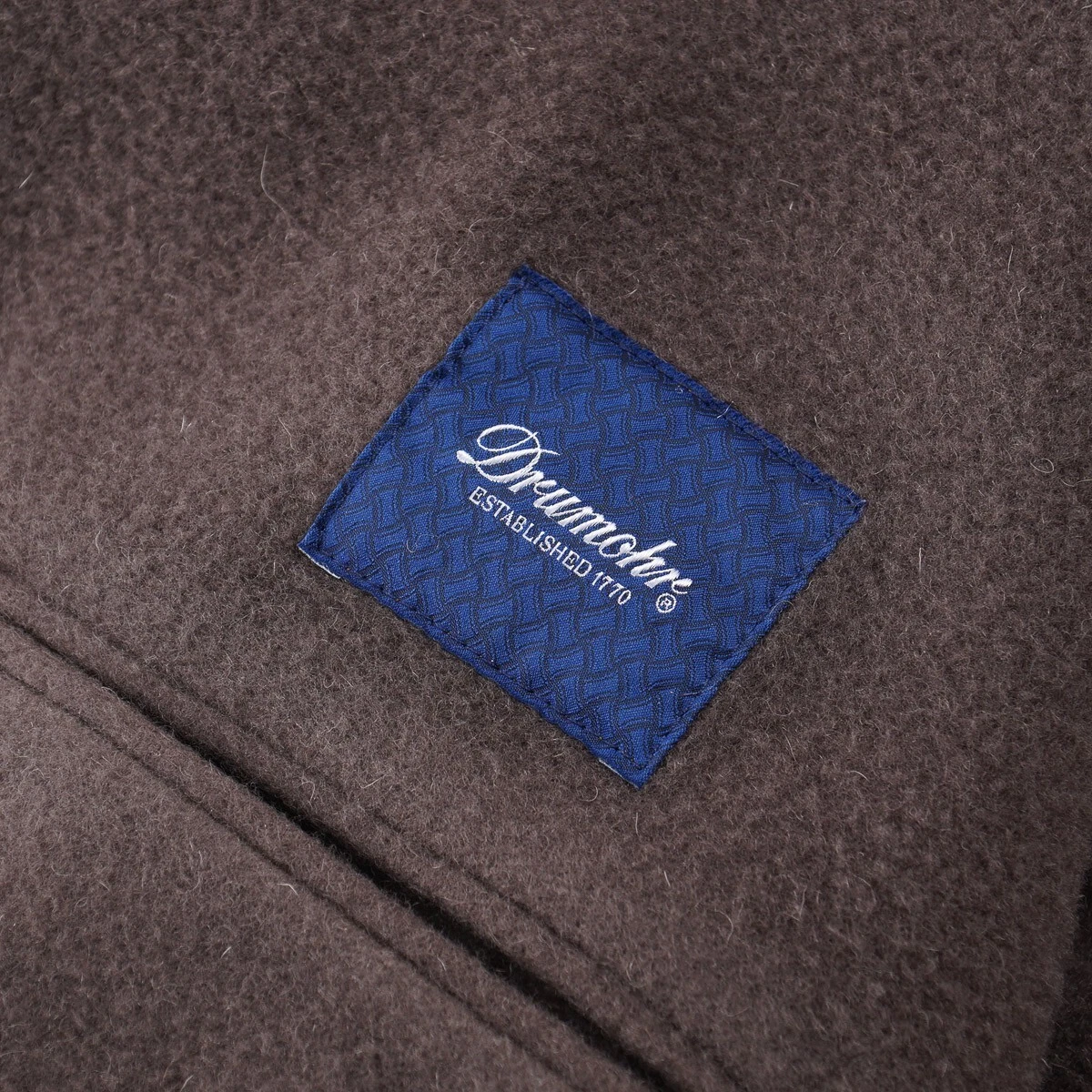 Drumohr F/W 24-25 Soft Textured Garment-Washed Wool Overcoat 40R (Eu50) Coat NWT - product detail image 7