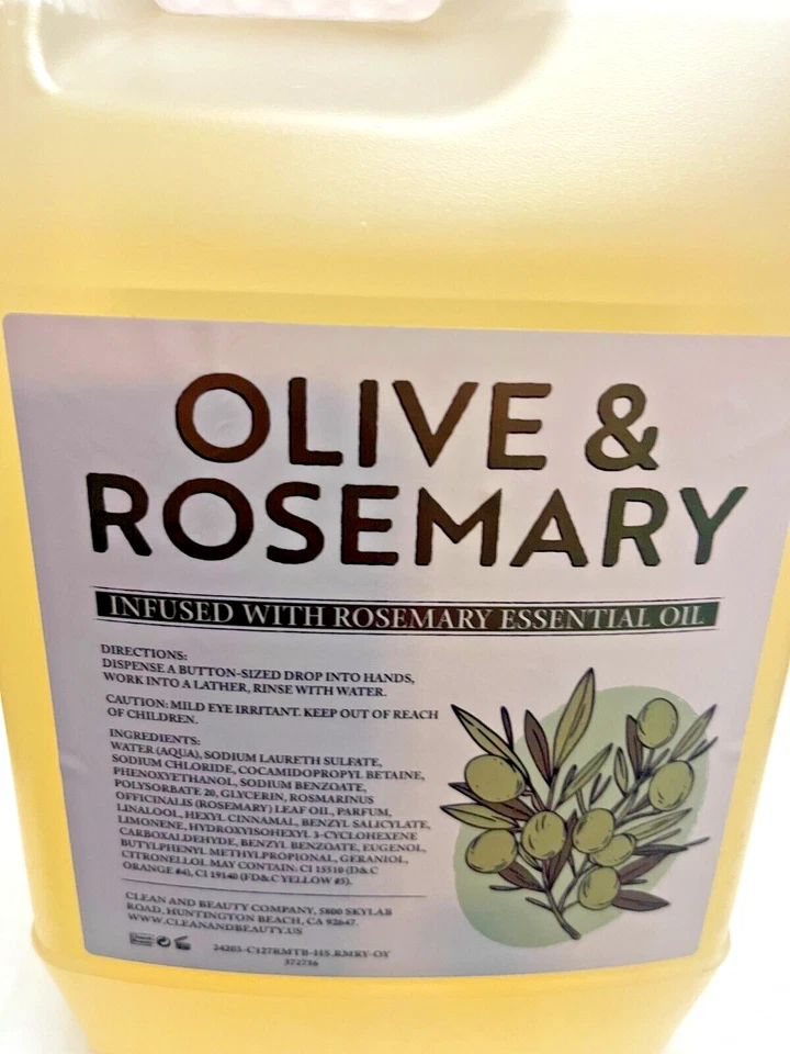 ЧИСТОЕ И КРАСИВОЕ ЗАПРАВОЧНОЕ МЫЛО ДЛЯ РУК С ЭФИРНЫМ МАСЛОМ ОЛИВКОВОГО И РОЗМАРИНА 64 УНЦИИ - Изображение 3 из 3