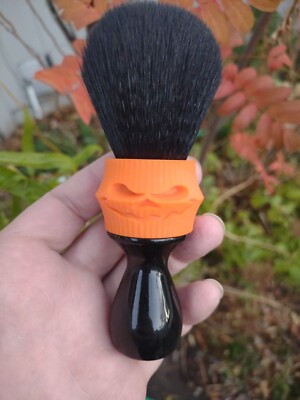 Shave Brush Halloween Pumpkin 24mm Boss Synthetic Knot 