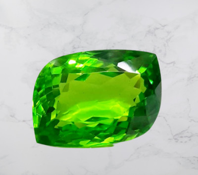 Stunning Peridot Fancy Cut Natural Green EGL Certified 10-12 Ct Loose Gemstone