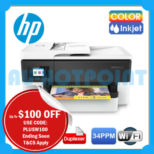 HP Officejet Pro 7720 A3 Wide Format All-in-One Printer+Wi-Fi+ADF (P/N:Y0S18A) - Picture 1 of 1