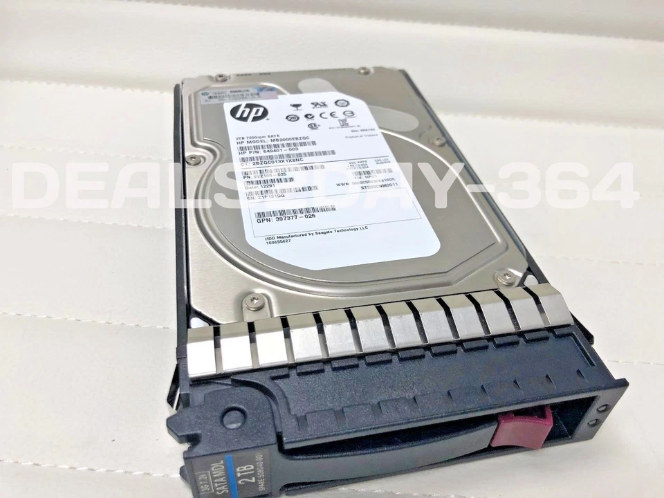 HP 507632-B21 508040-001 397377-025 507631-003 2TB 7.2K SATA 3.5" Hard Drive - Image 3 of 4