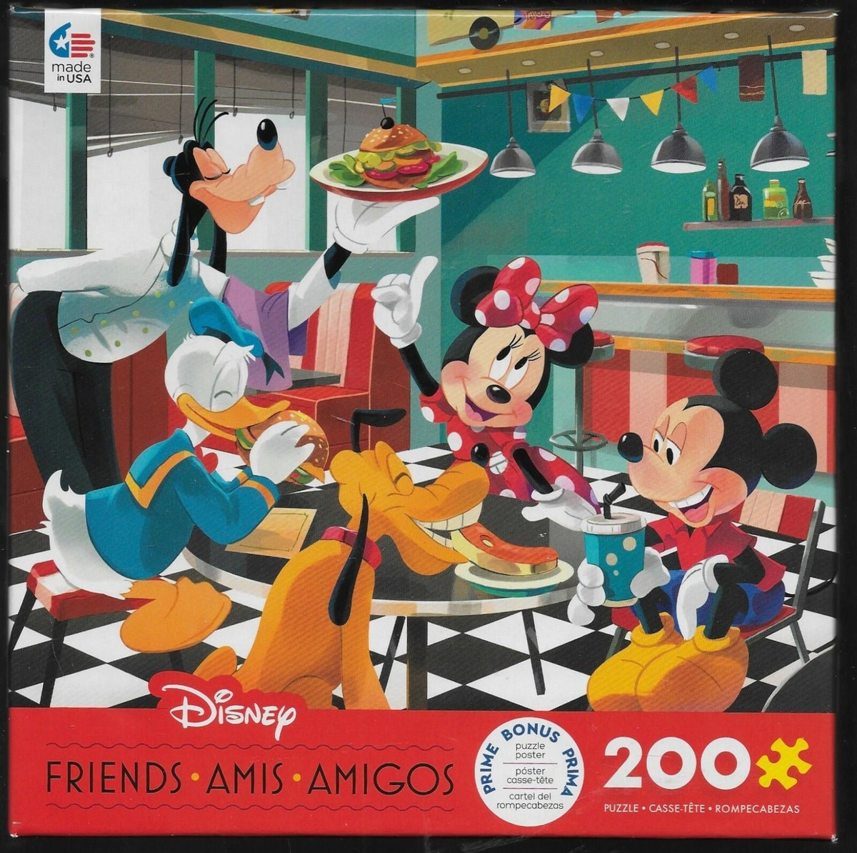 Ceaco Jigsaw Puzzle Disney Friends 200 pcs Used