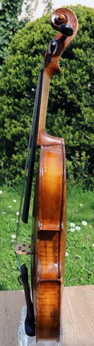 3/4 OLD Antique Germany VIOLIN, early 20th century. Listen to VIDEO! - Picture 7 of 16