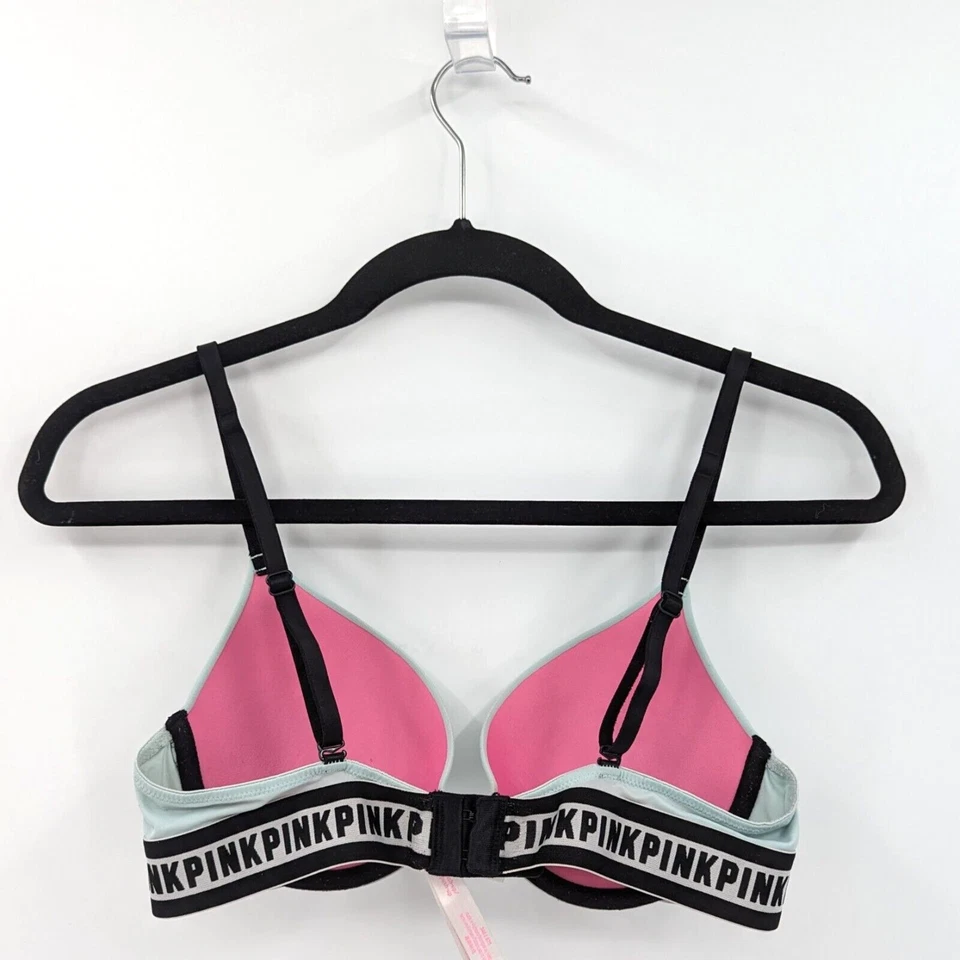 Sujetador Victoria's Secret ROSA Para Mujer 34B Verde Menta Azul Push Up-LEER Foto 2 de 4