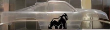Vinyl paint masking, stencil, decal for RC bodies (Gorilla Set)