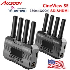 Accsoon CineView SE 350m/1200ft SDI HDMI Wireless Video Transmission TX RX 50ms